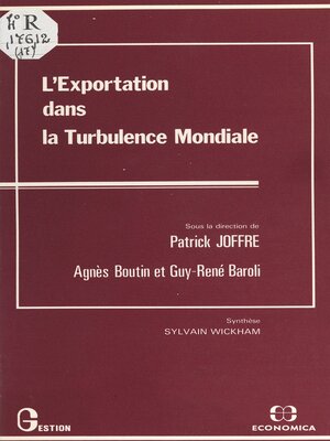 cover image of L'Exportation dans la turbulence mondiale